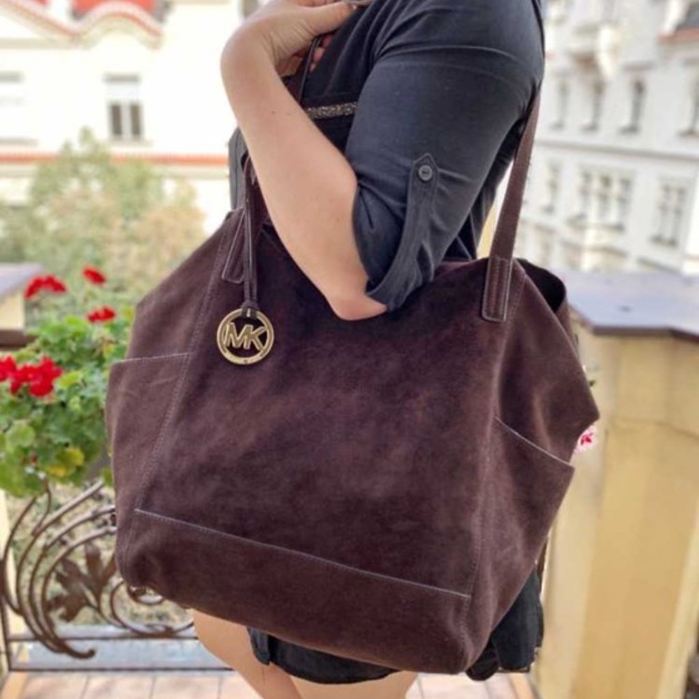 MK LARGE SUEDE TOTE - Ashbury -  MAKE AN OFFER